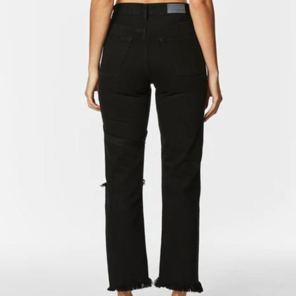 carmar distressed black harness jean - Picture 4 of 5